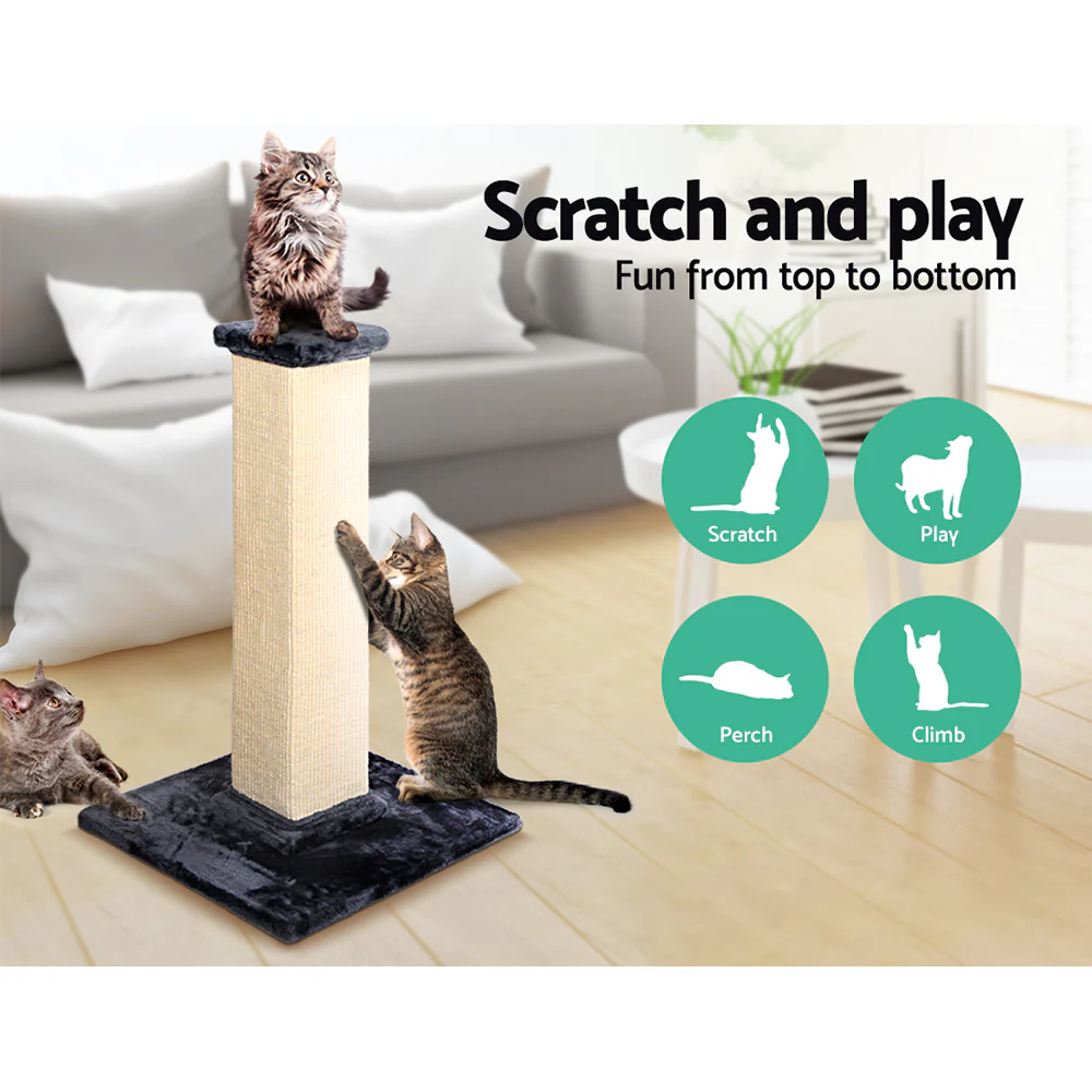 Cat Tree 92cm Scratching Post Tower Scratcher Wood Condo Bed House Trees - Image 6
