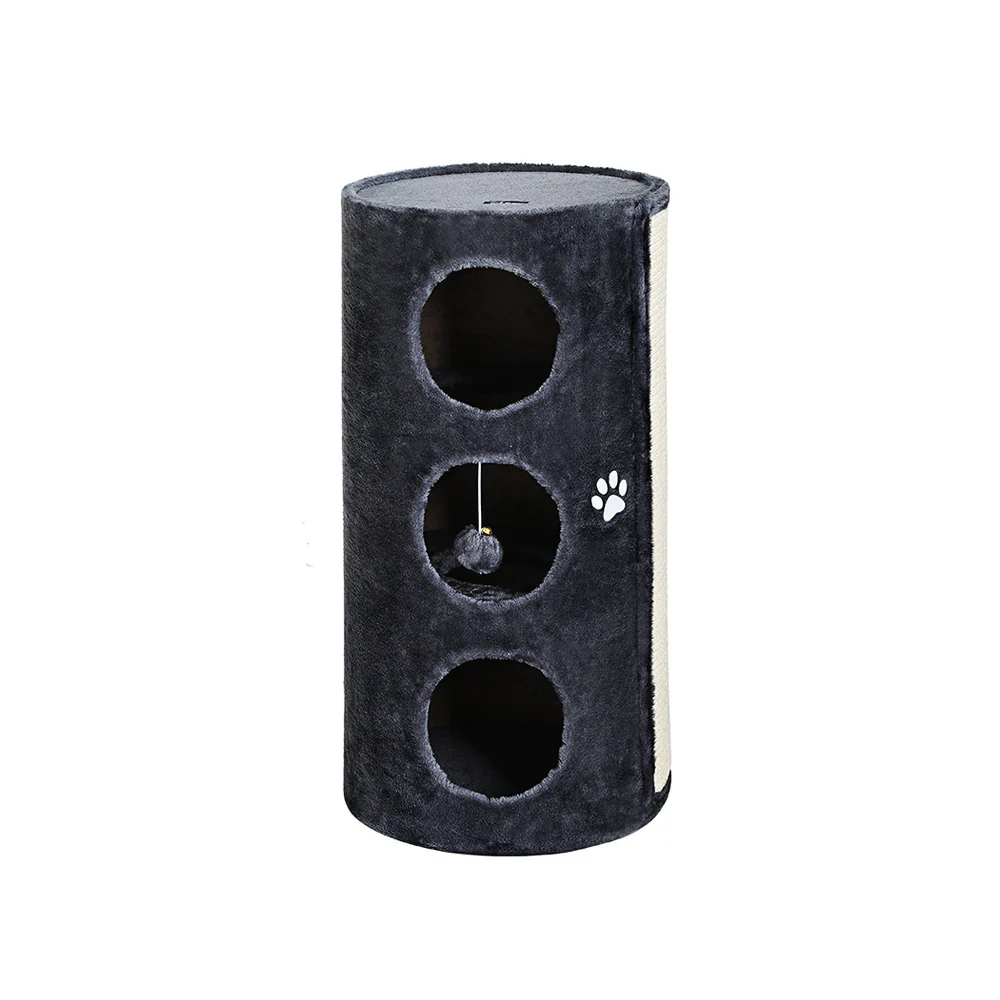Cat Tree Scratching Post Tower Scratcher 70cm Wooden Condo Trees House - Image 3