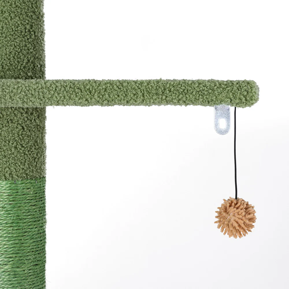Cat Tree Tower Scratching Post Scratcher Floor to Ceiling Cats Bed 290cm - Image 3