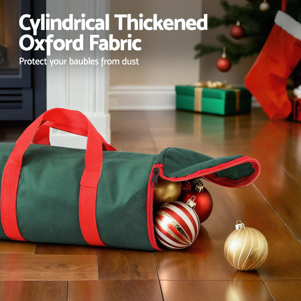 Christmas Baubles Storage Bag Xmas Ornaments Bag Container Green - Image 4