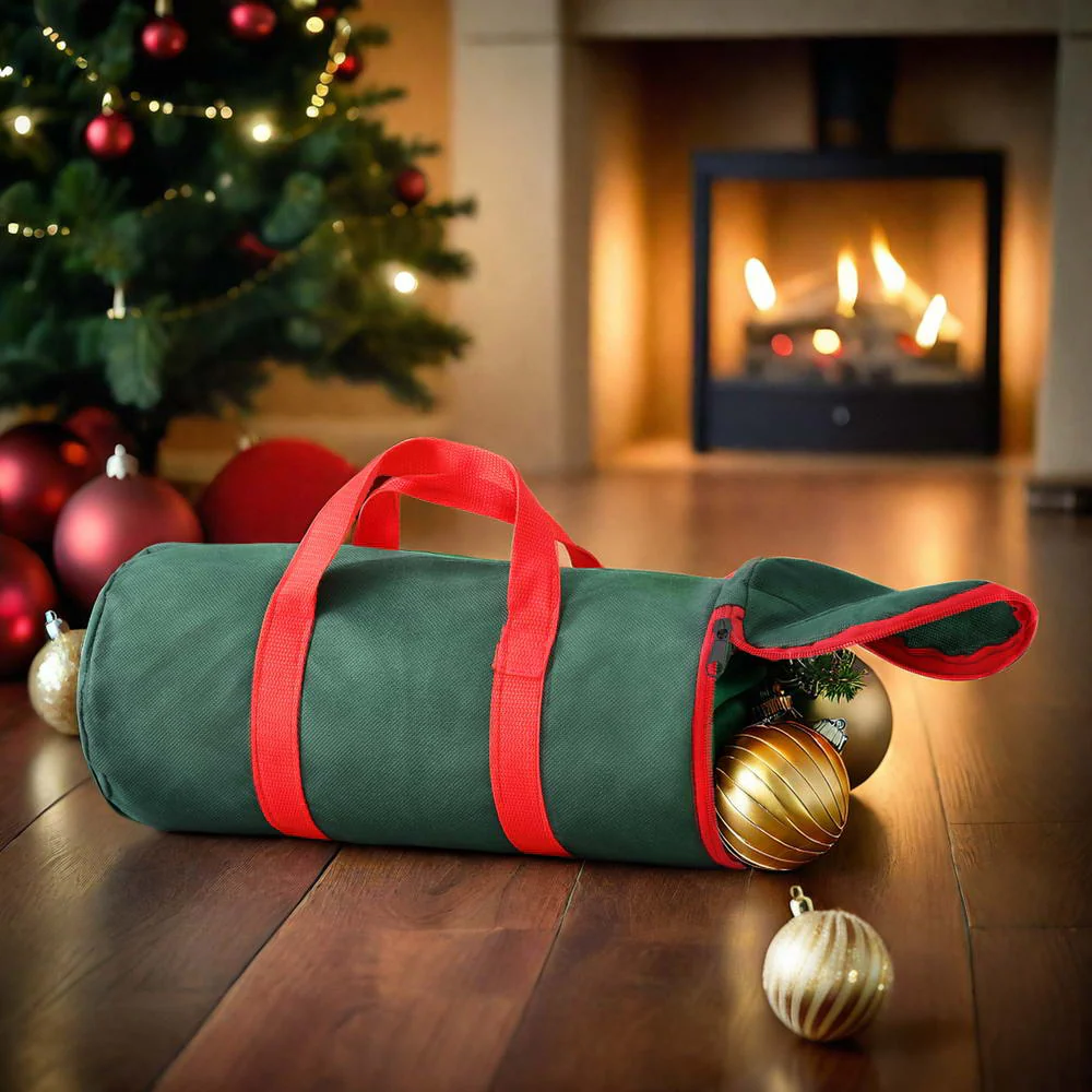 Christmas Baubles Storage Bag Xmas Ornaments Bag Container Green - Image 7