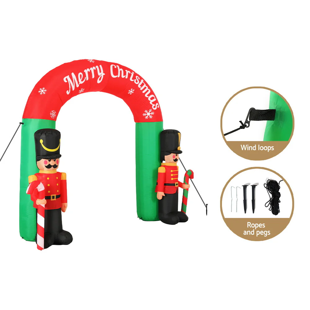 Christmas Inflatable Archwary Nutcracker 3M Illuminated Decorations - Image 7