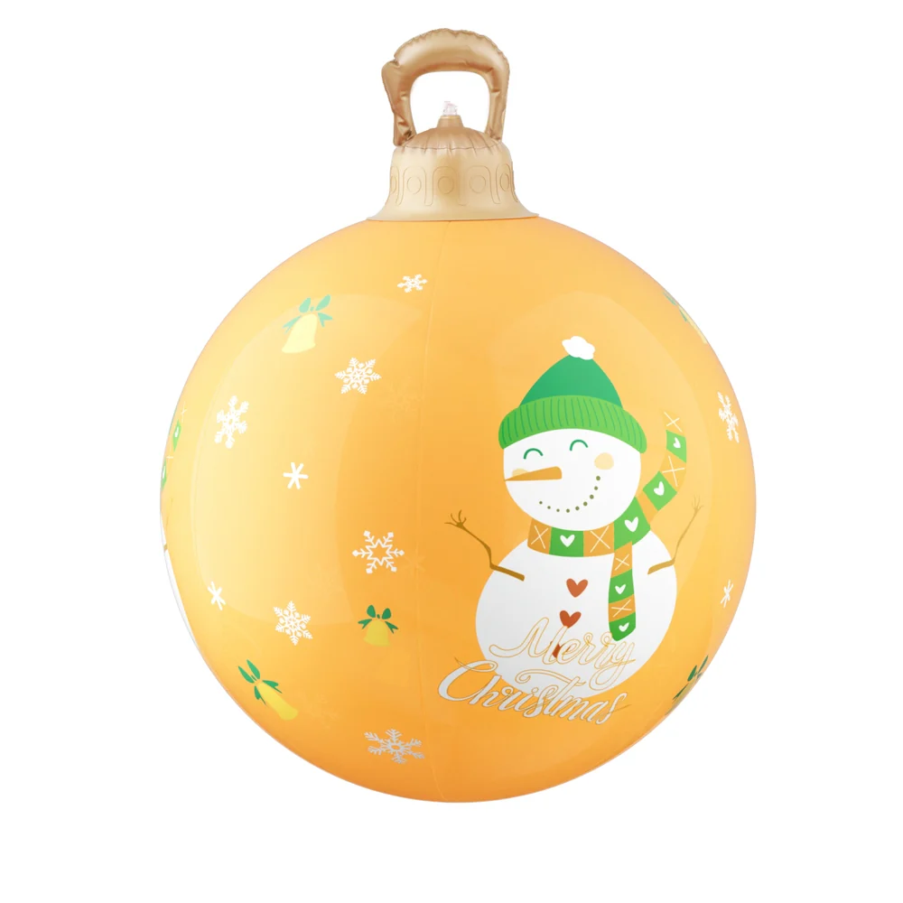 Christmas Inflatable Ball 60cm Led Illuminated Snowman Xmas Decor - Image 3