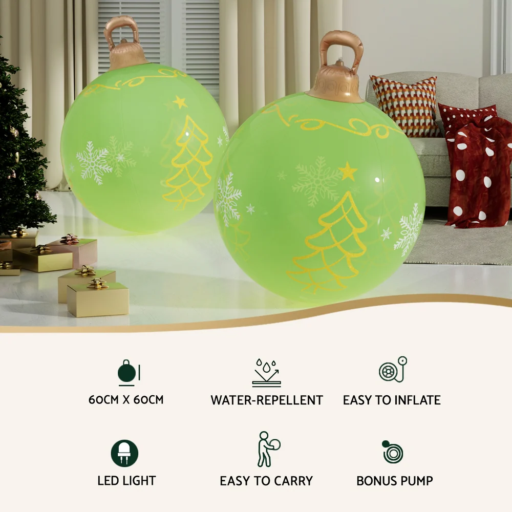 Christmas Inflatable Ball 60cm Led Illuminated Xmas Decoration - Image 4