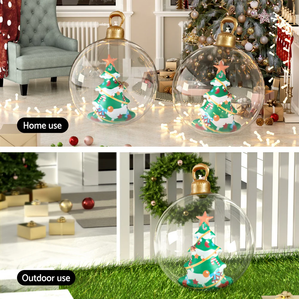 Christmas Inflatable Ball 60cm Tree Decoration Giant Bauble Clear - Image 5