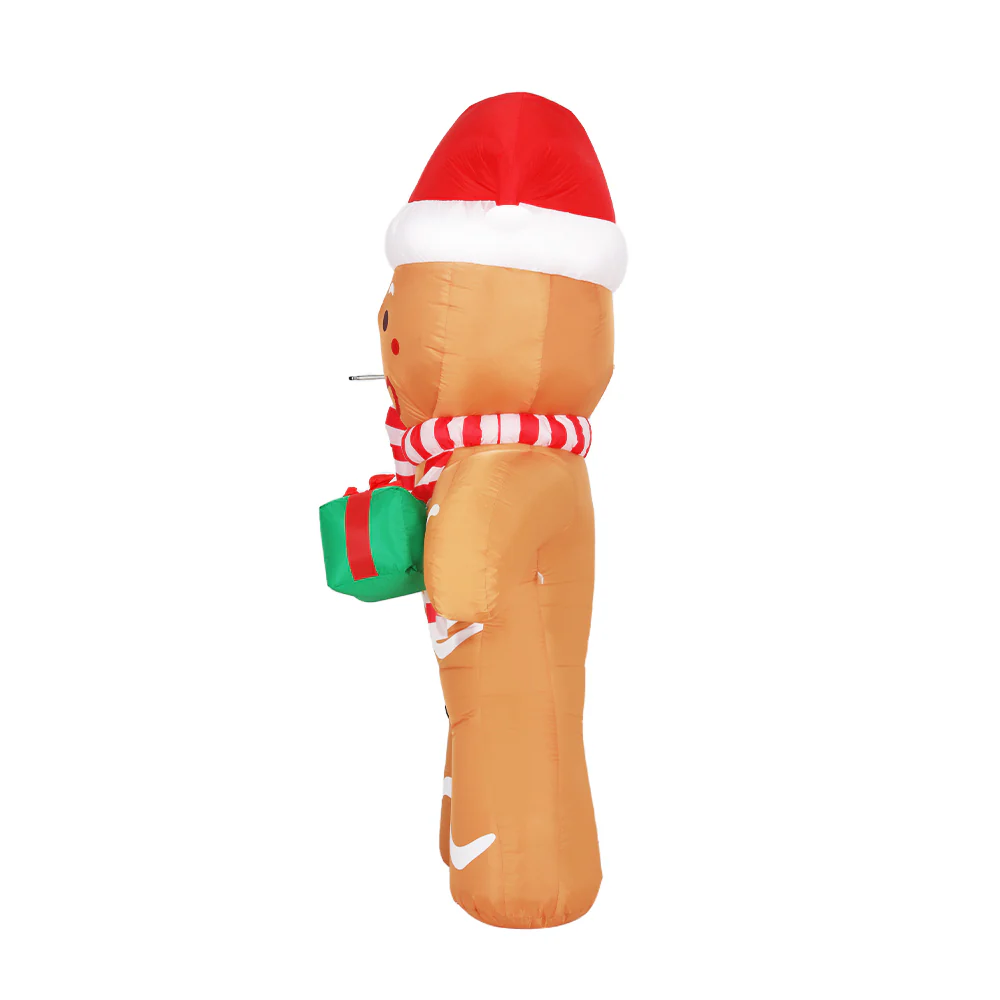 Christmas Inflatable Gingerbread Man 2.4M Illuminated Decorations - Image 4
