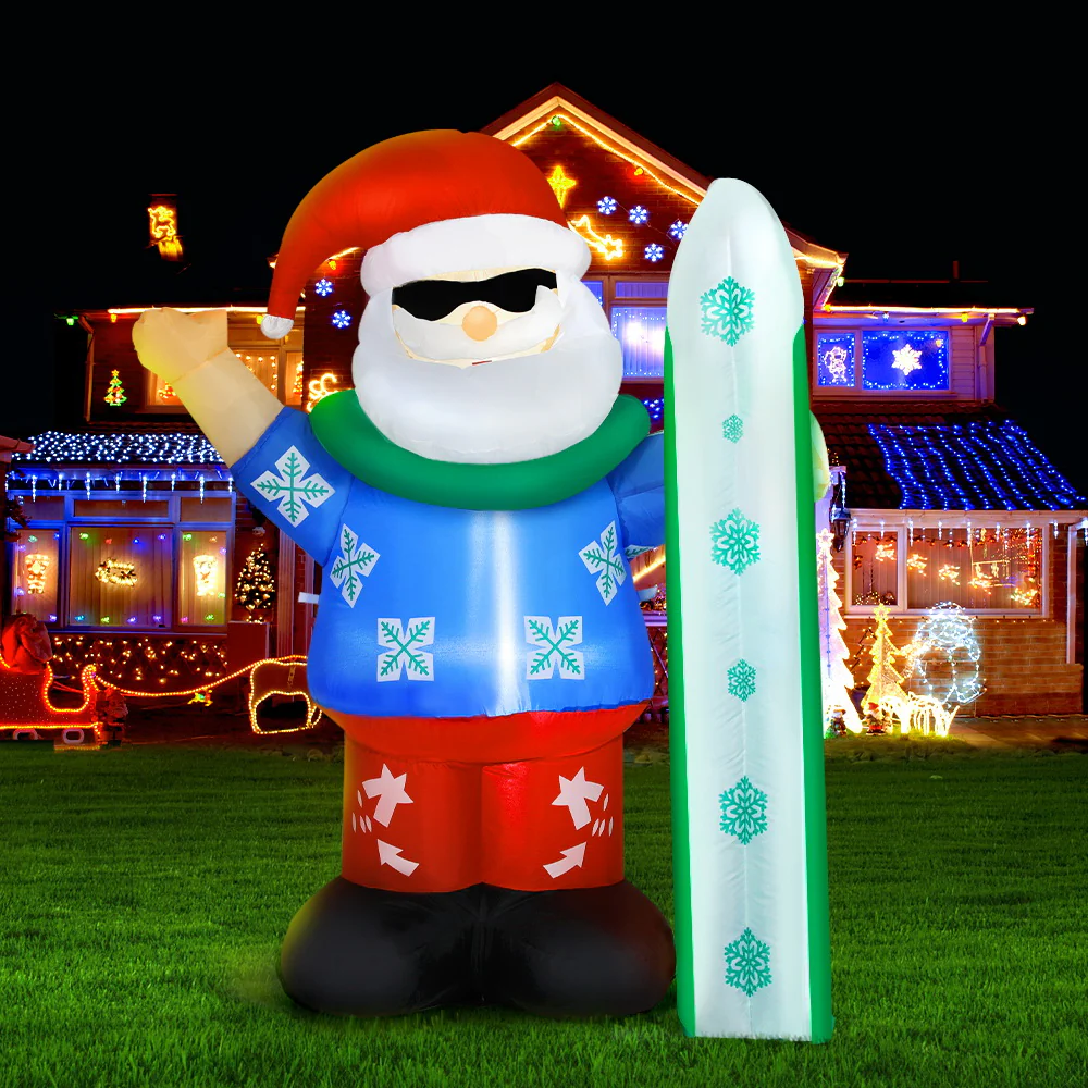 Christmas Inflatable Santa 1.6M Illuminated Decorations - Image 8