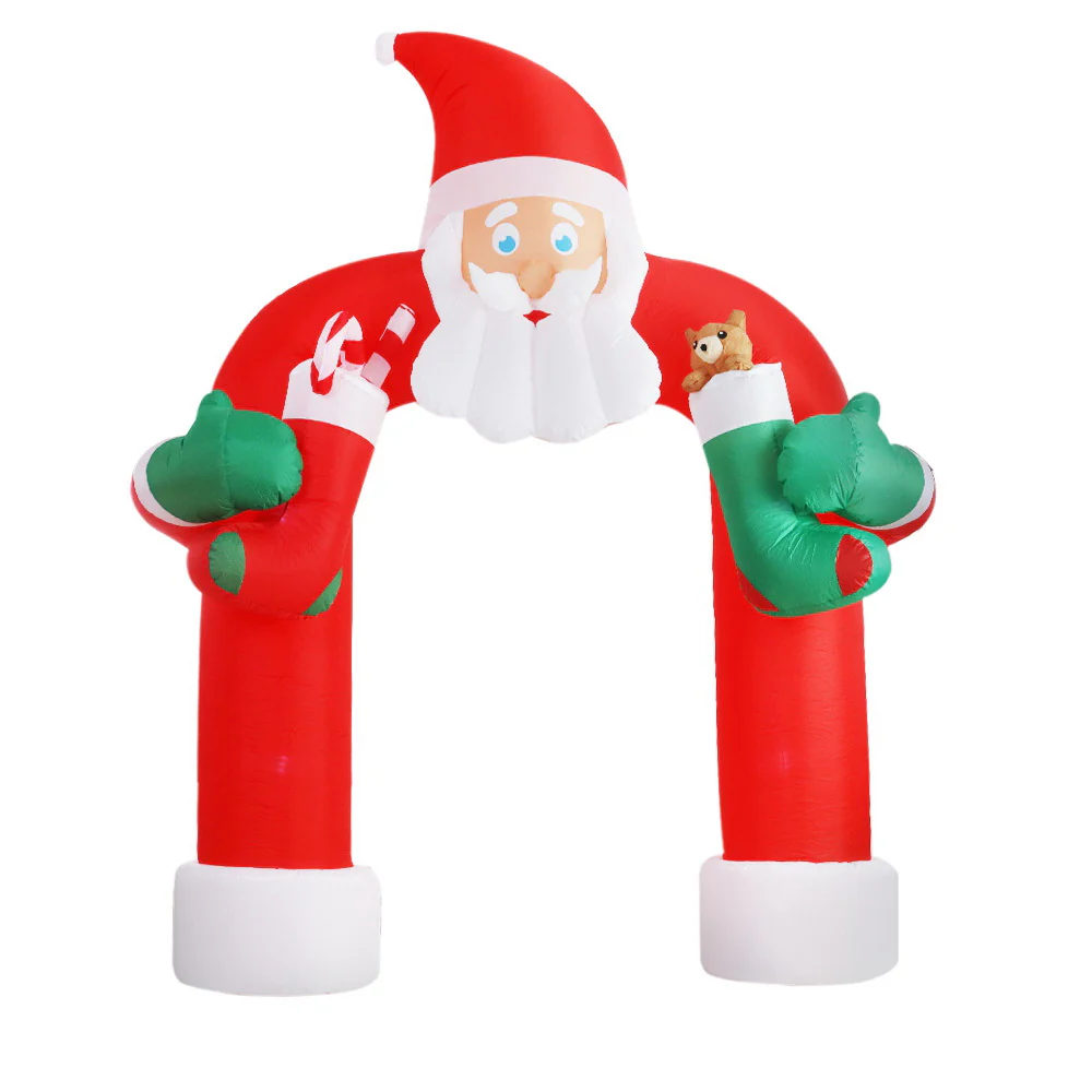 Christmas Inflatable Santa Archway 2.3M Outdoor Decorations Lights - Image 3