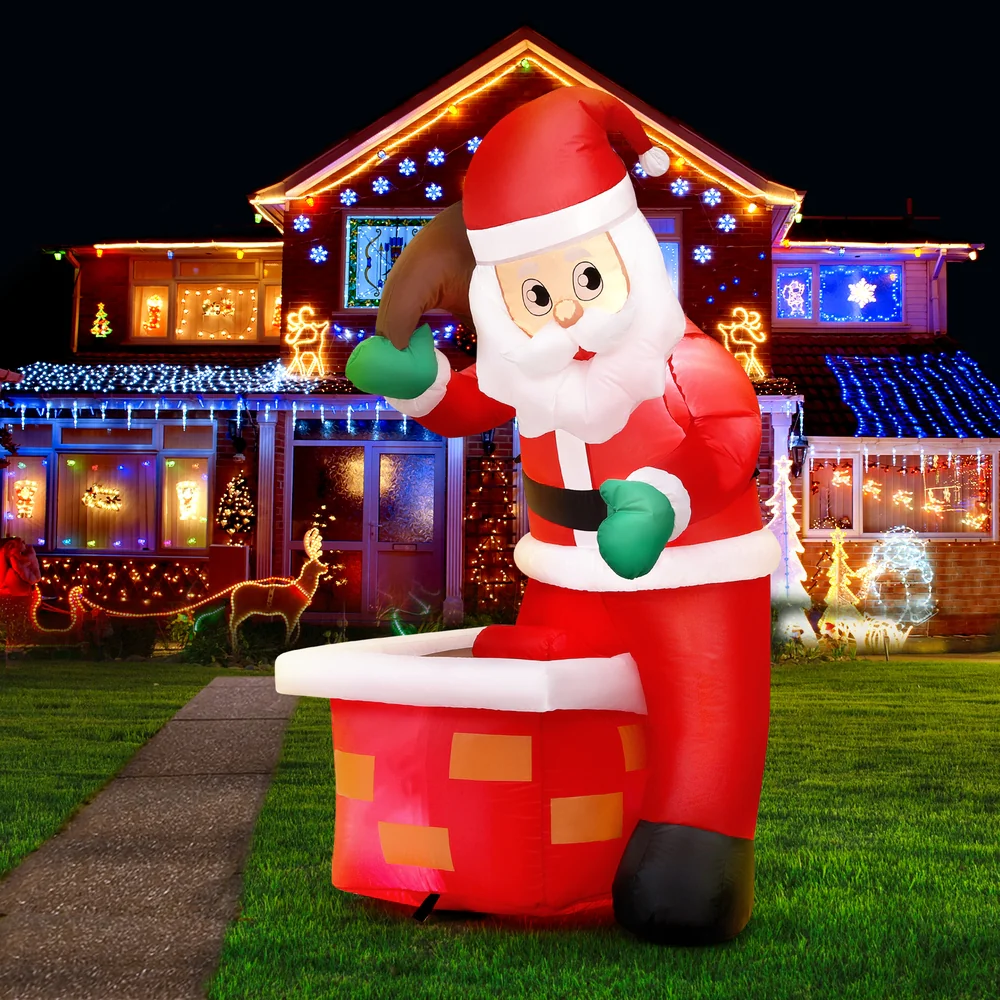 Christmas Inflatable Santa Illuminated Decorations - Image 6