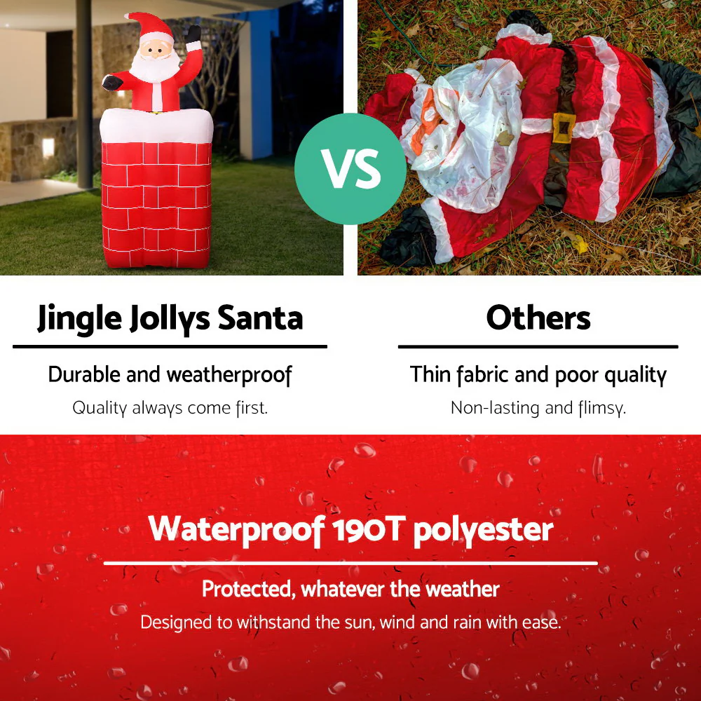 Christmas Inflatable Santa Pop Up 1.8M Illuminated Decorations - Image 5