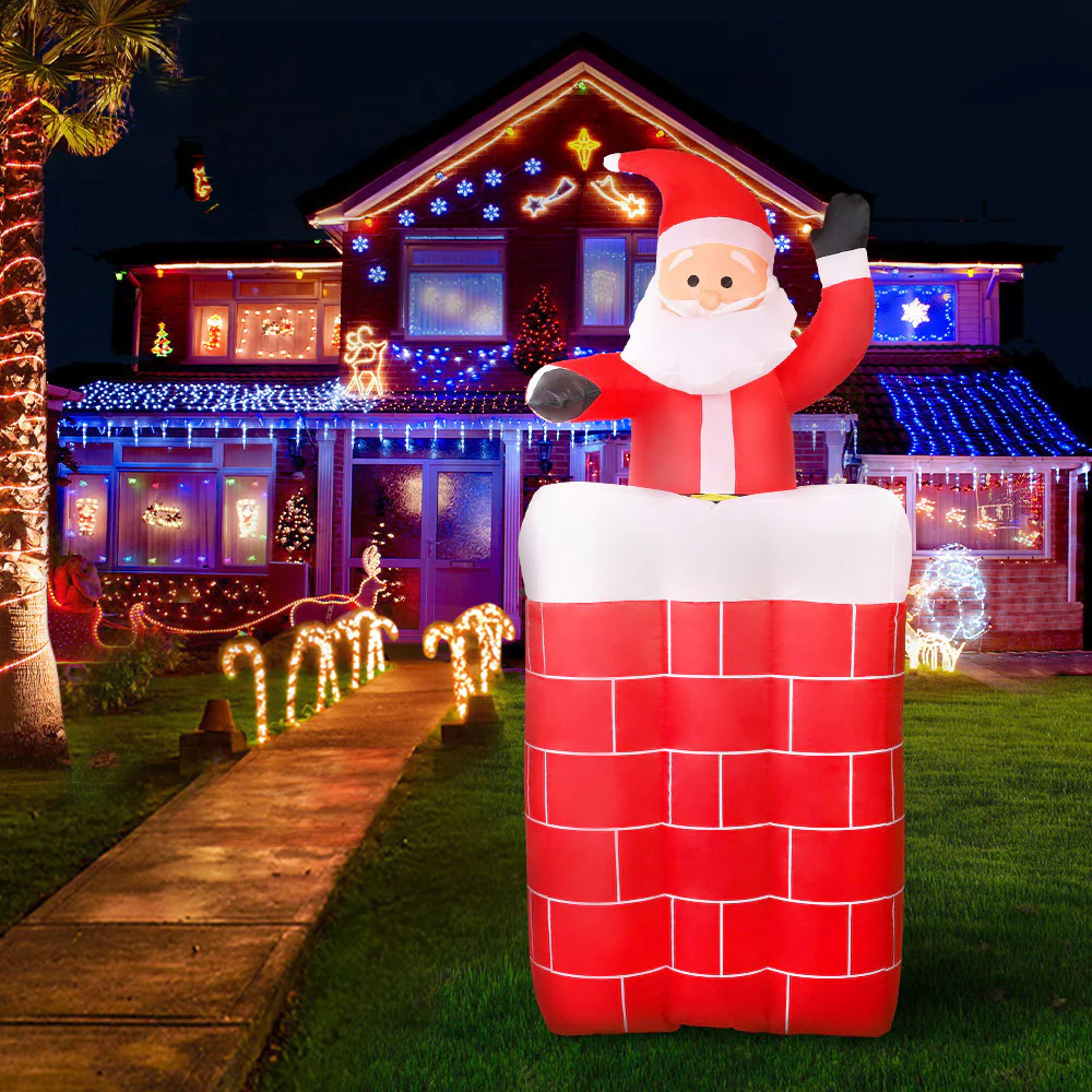 Christmas Inflatable Santa Pop Up 1.8M Illuminated Decorations - Image 8