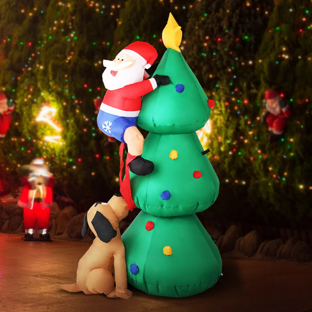 Christmas Inflatable Santa Tree 1.8M Illuminated Decorations - Image 7