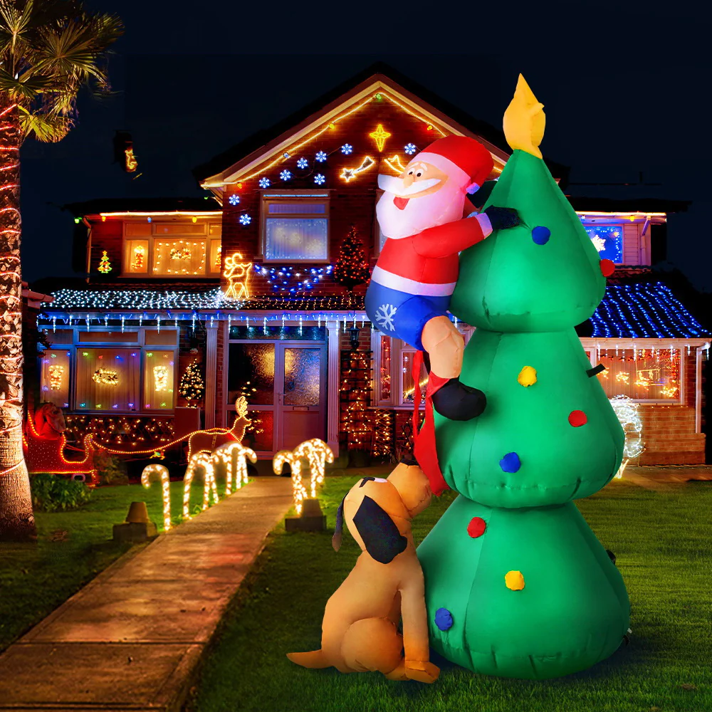 Christmas Inflatable Santa Tree 1.8M Illuminated Decorations - Image 8