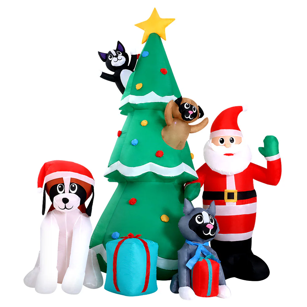 Christmas Inflatable Santa Tree 3M Illuminated Decorations - Image 3