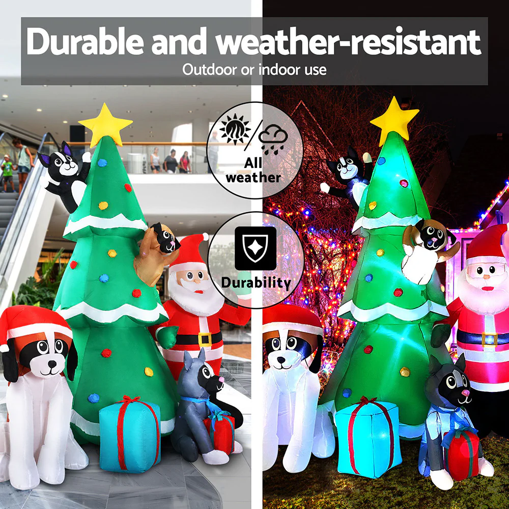 Christmas Inflatable Santa Tree 3M Illuminated Decorations - Image 5