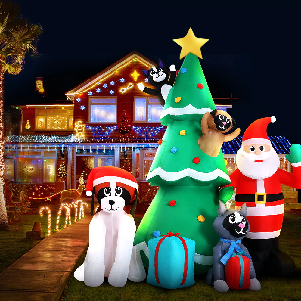 Christmas Inflatable Santa Tree 3M Illuminated Decorations - Image 8