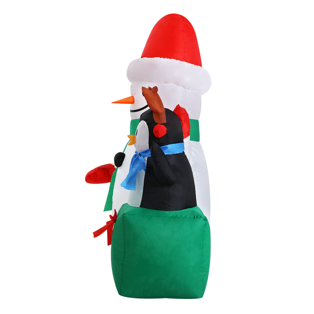 Christmas Inflatable Snowman 1.8M Illuminated Decorations - Image 4