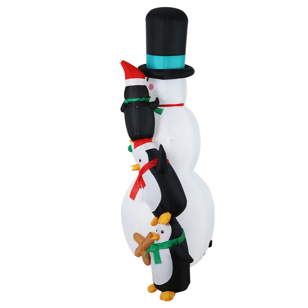Christmas Inflatable Snowman 2.4M Illuminated Decorations - Image 4