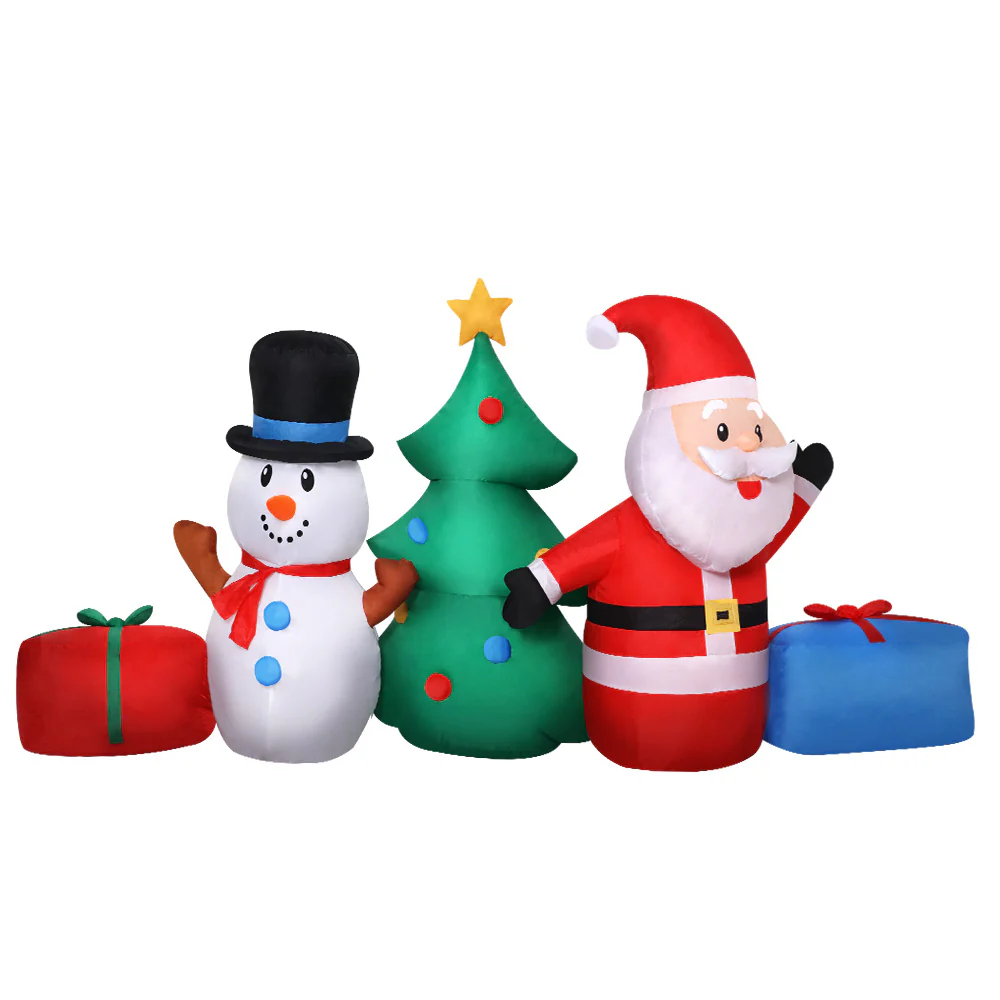 Christmas Inflatable Tree Snowman 2.7M Illuminated Decorations - Image 3