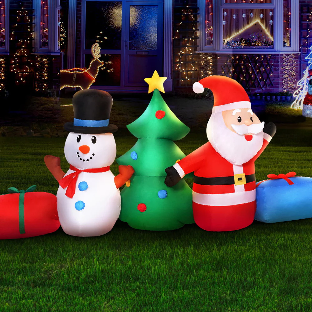 Christmas Inflatable Tree Snowman 2.7M Illuminated Decorations - Image 8