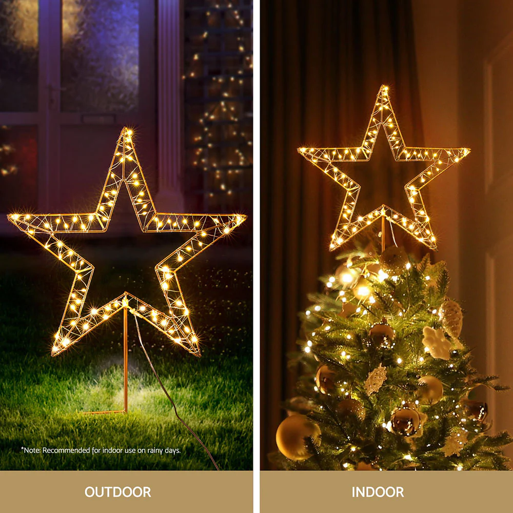 Christmas Lights 100 LED Fairy Light Ground Star Garden Decoration - Image 5