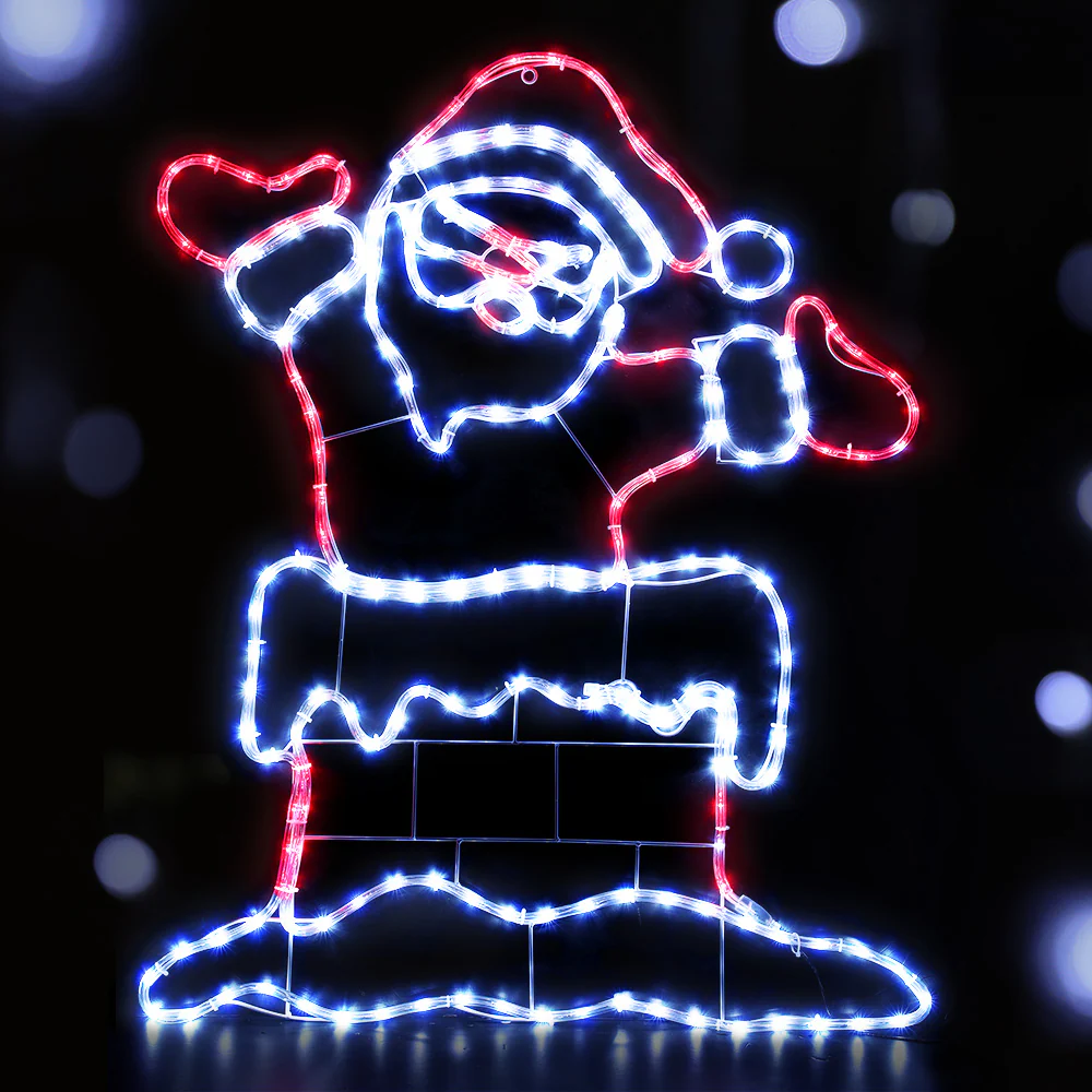 Christmas Lights 101cm Santa 248 LED Decorations - Image 7
