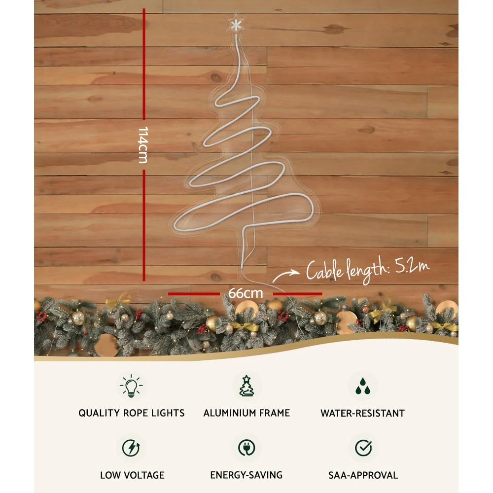 Christmas Lights 114cm Fairy Light Green Tree Decorations - Image 3