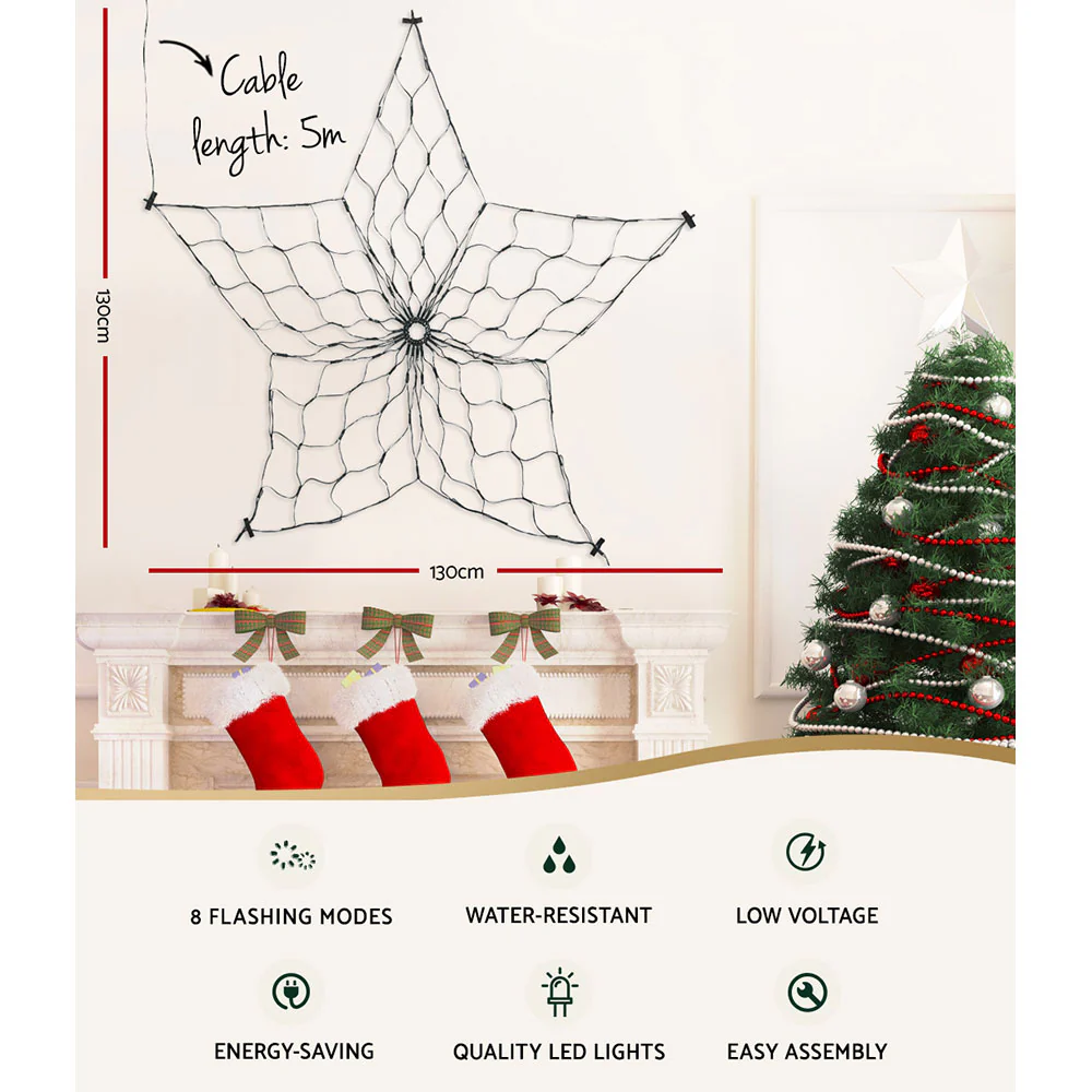 Christmas Lights 130cm Snow 130 LED Decorations - Image 3