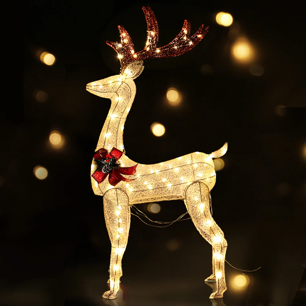Christmas Lights 150cm Reindeer 100 LED Decorations - Image 7