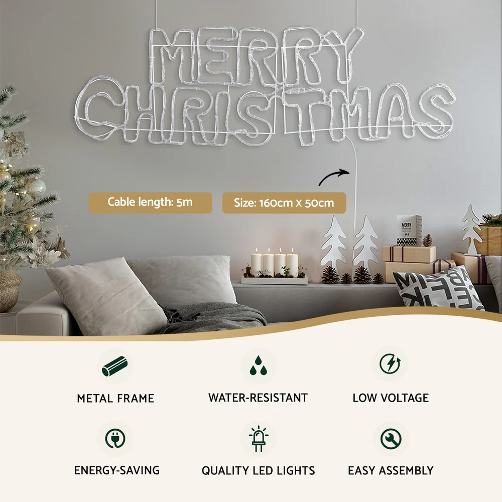 Christmas Lights 160cm Motif 360 LED Rope Light Outdoor Decoration - Image 4