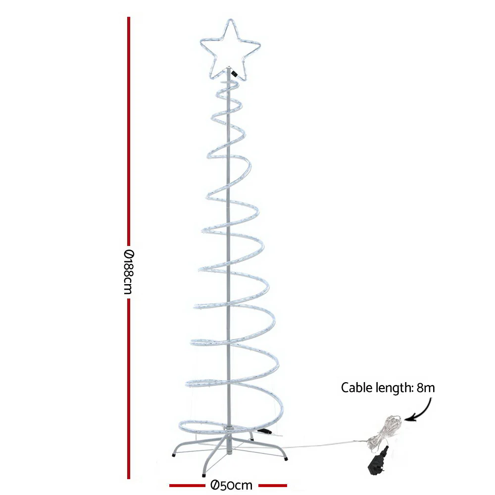 Christmas Lights 188cm Tree 288 LED Decorations - Image 2