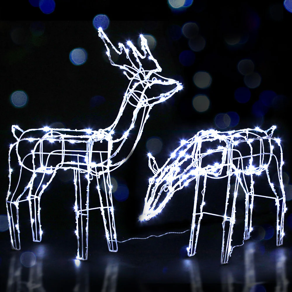 Christmas Lights 2 Pcs Reindeers 200 LED Decorations - Image 8