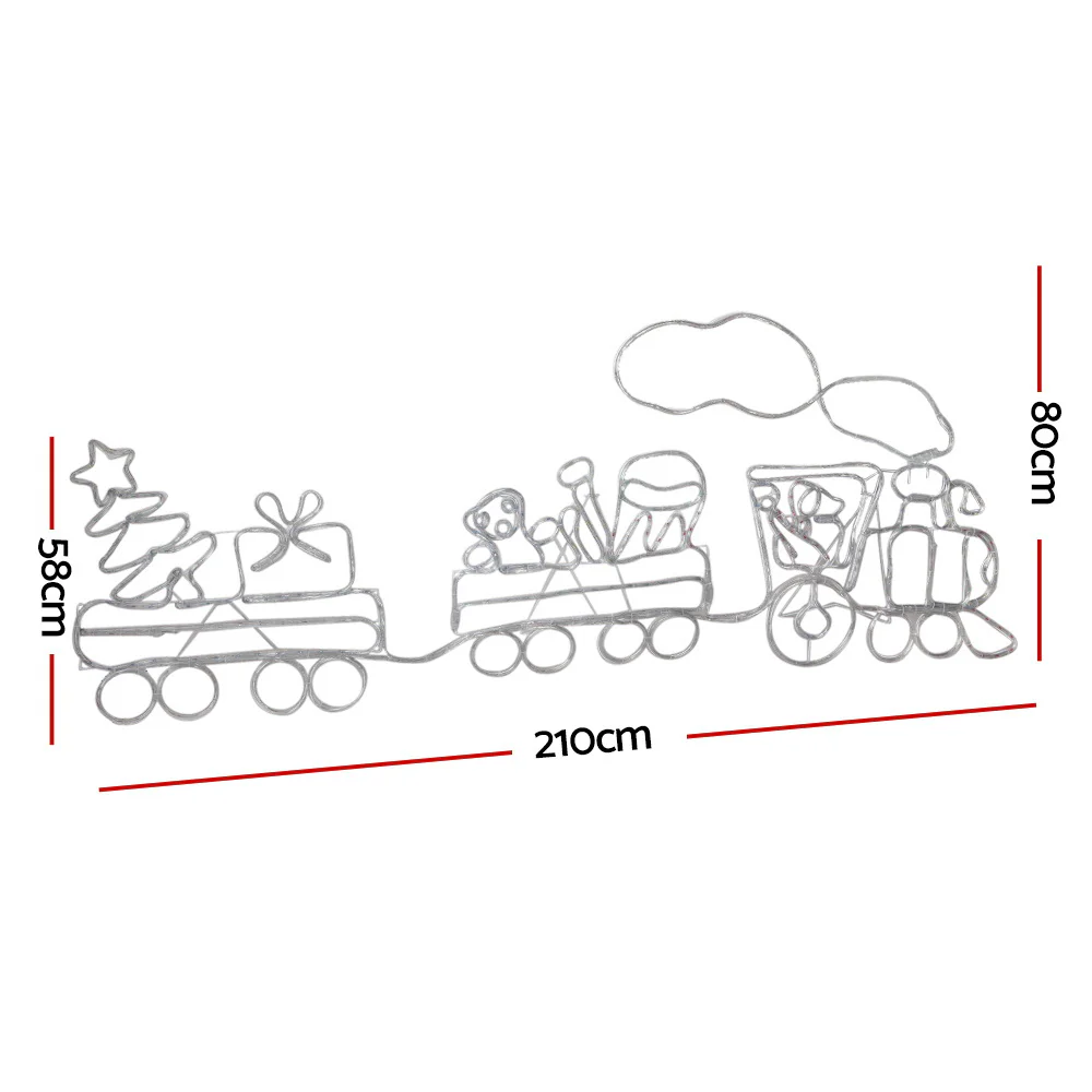 Christmas Lights 210cm Train 631 LED Decorations - Image 2