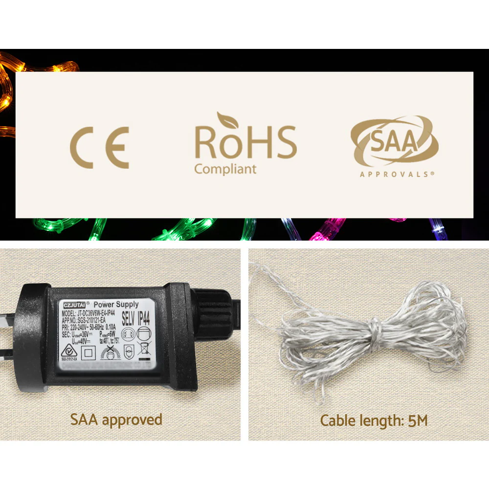 Christmas Lights 210cm Train 631 LED Decorations - Image 7
