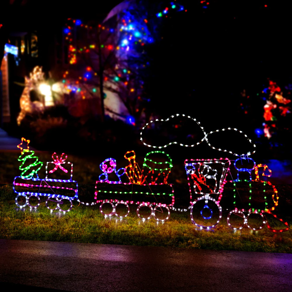 Christmas Lights 210cm Train 631 LED Decorations - Image 8