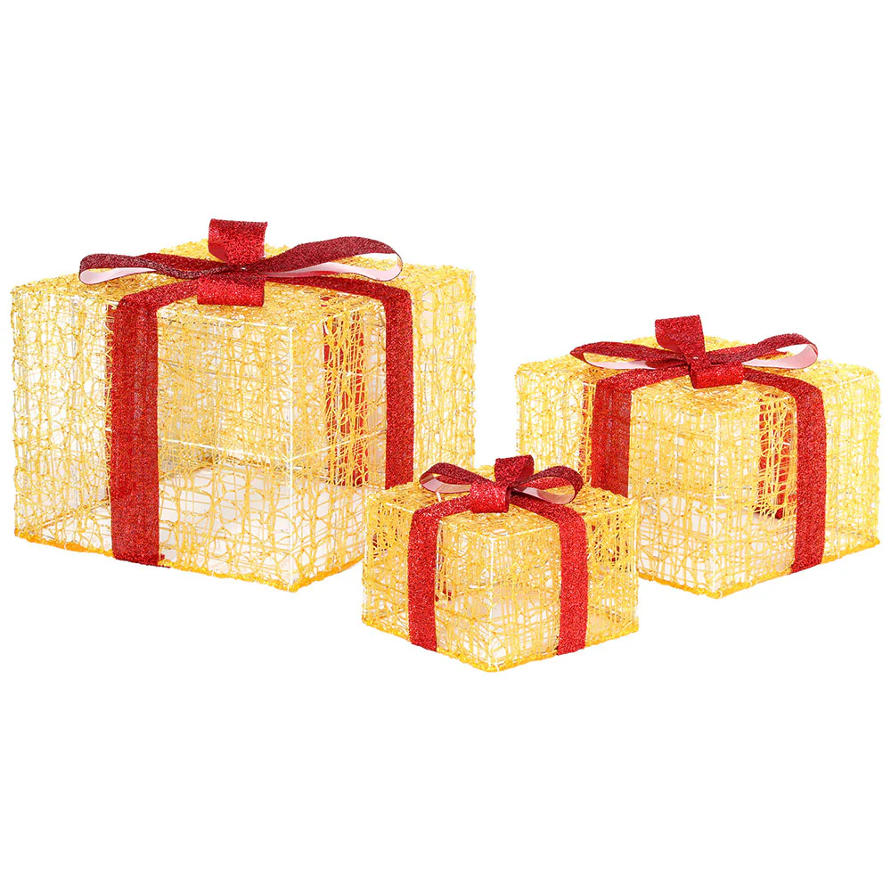 Christmas Lights 240 LED Fairy Light Gift Box 3pcs Decorations - Image 3