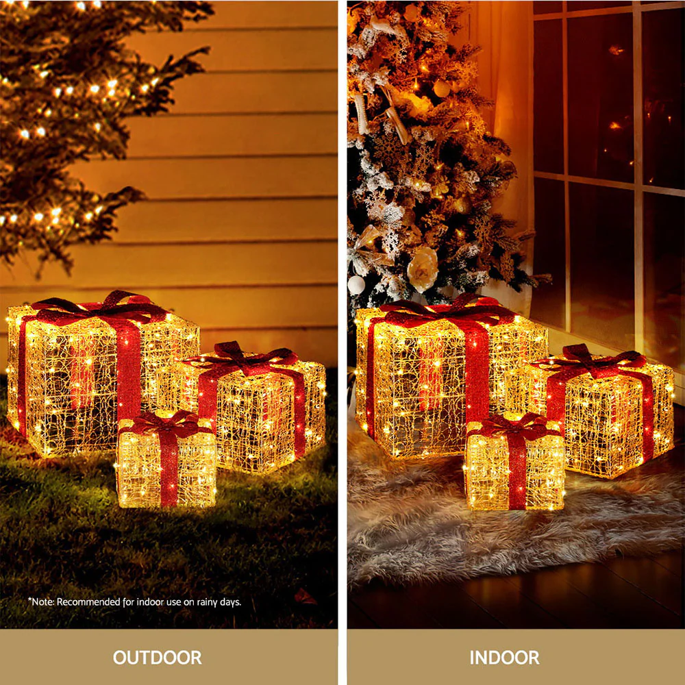 Christmas Lights 240 LED Fairy Light Gift Box 3pcs Decorations - Image 5