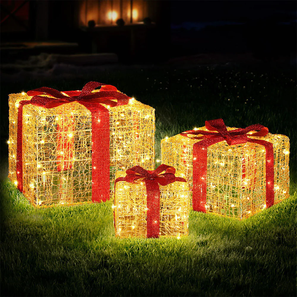 Christmas Lights 240 LED Fairy Light Gift Box 3pcs Decorations - Image 7