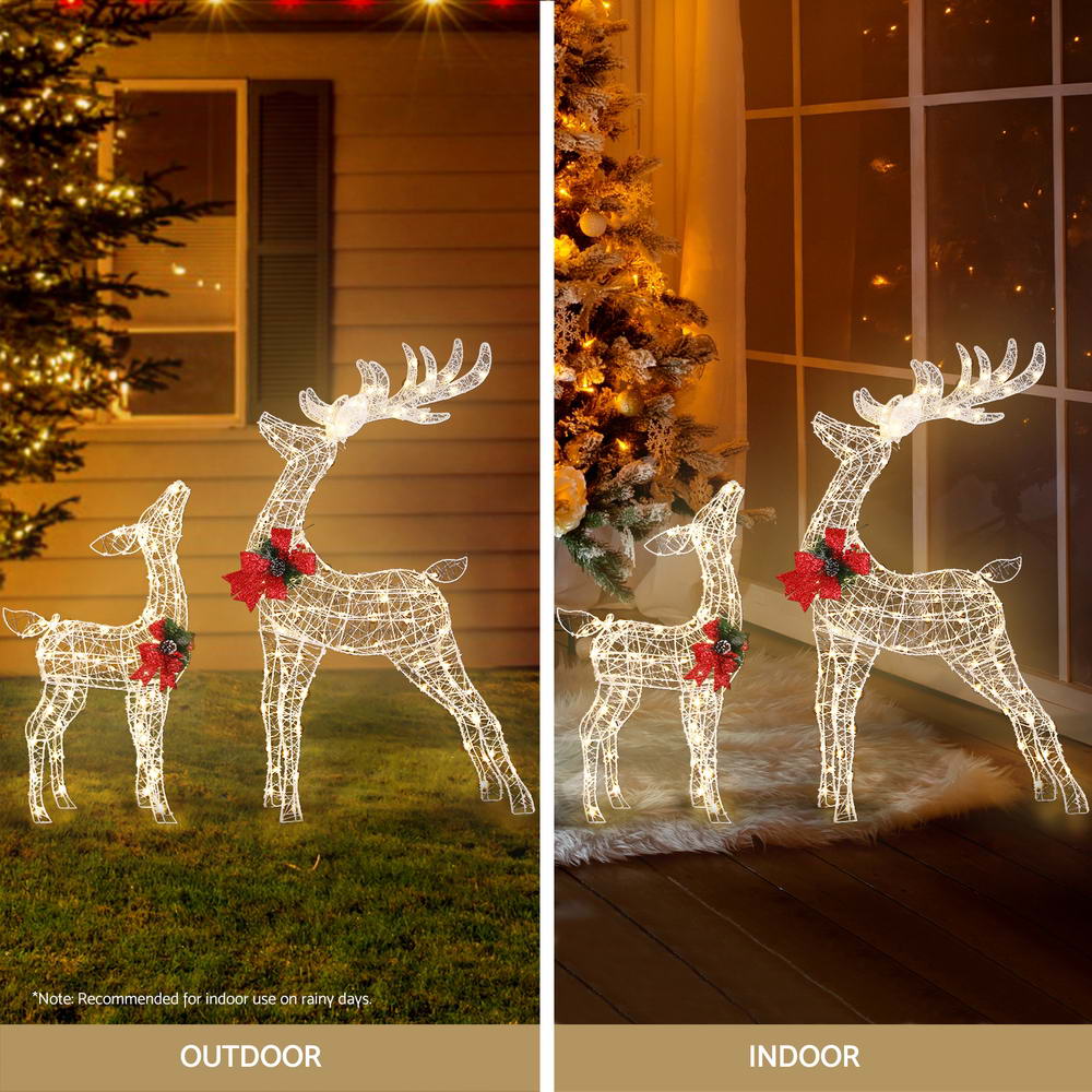 Christmas Lights 2pcs Reindeer Set Fairy Light 170 LED Decorations - Image 5