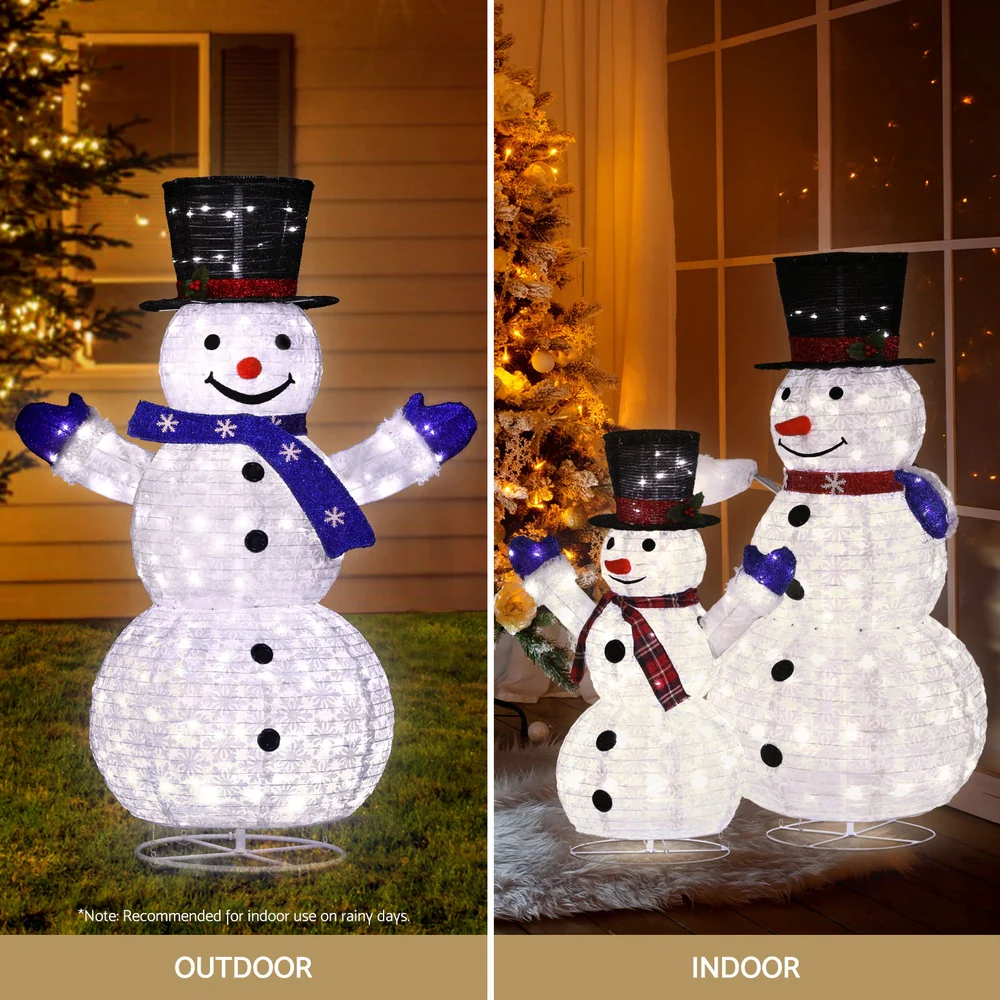 Christmas Lights 330 LED Fairy Light 3pcs Snowman Decorations Set - Image 5