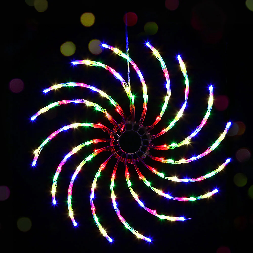 Christmas Lights 50cm Spin 128 LED Decorations - Image 8