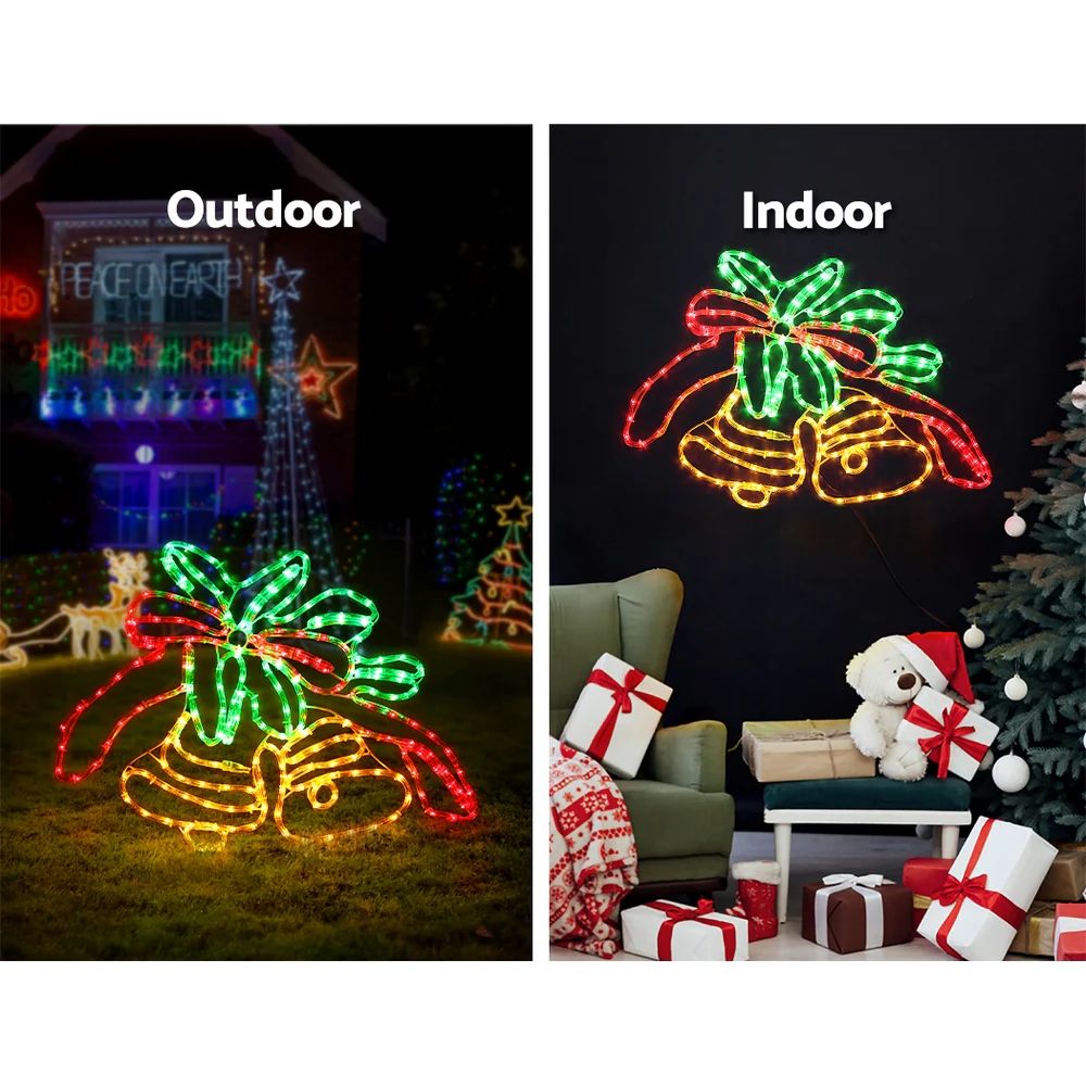 Christmas Lights 76cm Bells 216 LED Decorations - Image 3