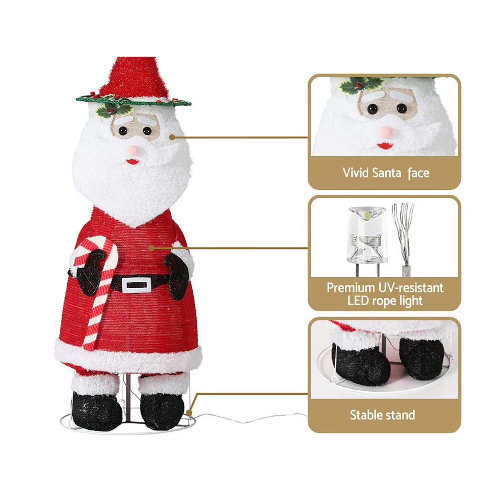Christmas Lights 96 LED 120cm Fairy Light Santa Decorations - Image 5