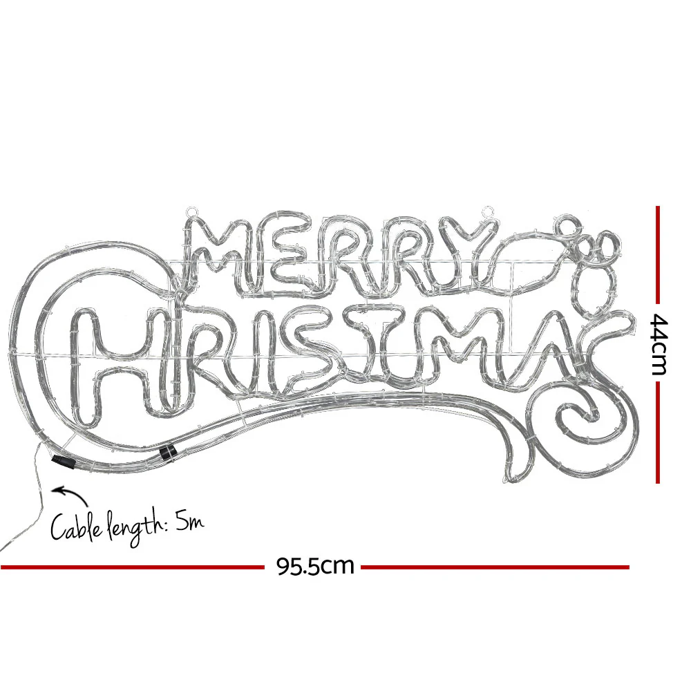 Christmas Lights 96cm Merry Christmas 288 LED Decorations - Image 2