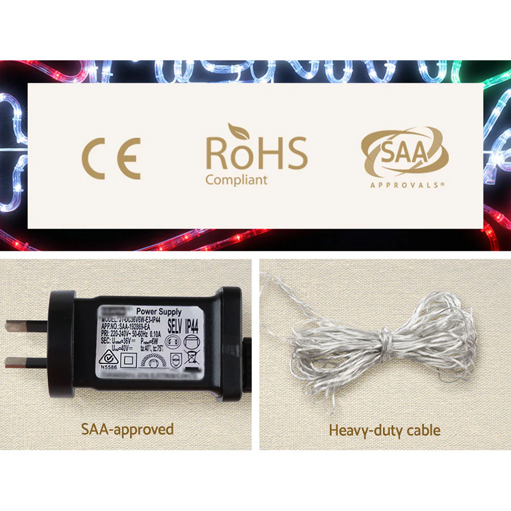 Christmas Lights 96cm Merry Christmas 288 LED Decorations - Image 7