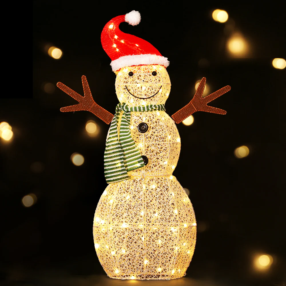 Christmas Lights 97cm Snowman 80 LED Decorations - Image 7