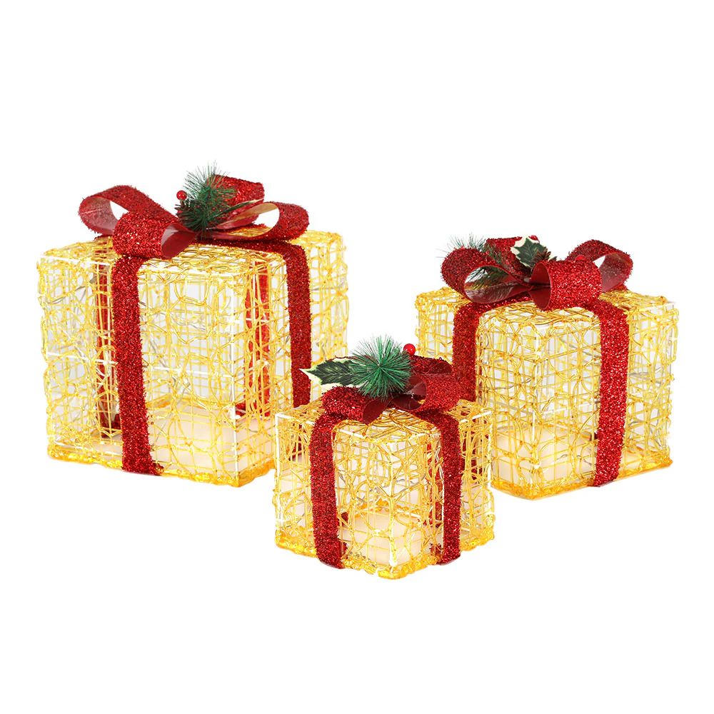 Christmas Lights Gift Box Set 3 PCS Set 48 LED Decorations - Image 3