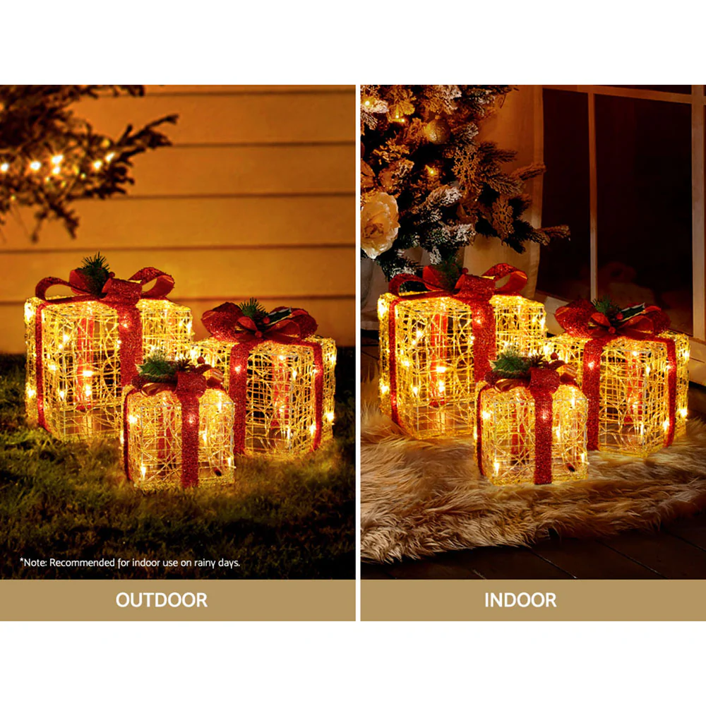 Christmas Lights Gift Box Set 3 PCS Set 48 LED Decorations - Image 5