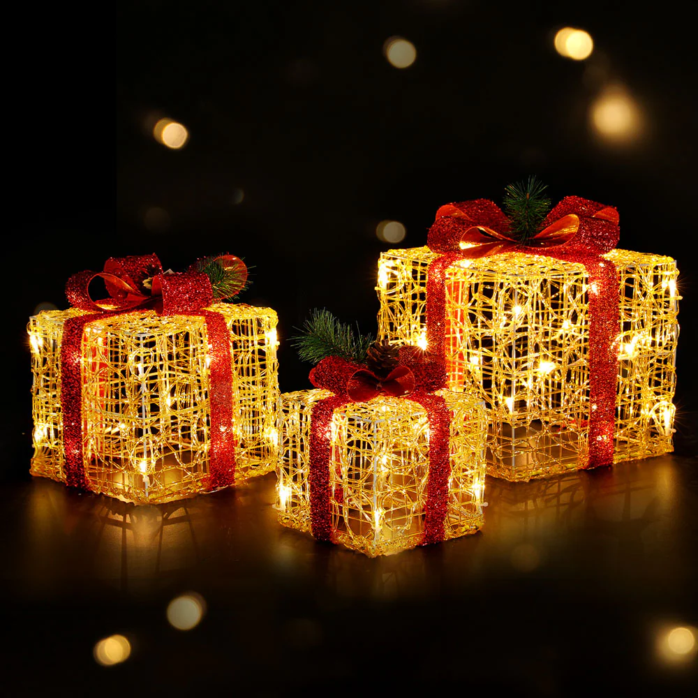 Christmas Lights Gift Box Set 3 PCS Set 48 LED Decorations - Image 7