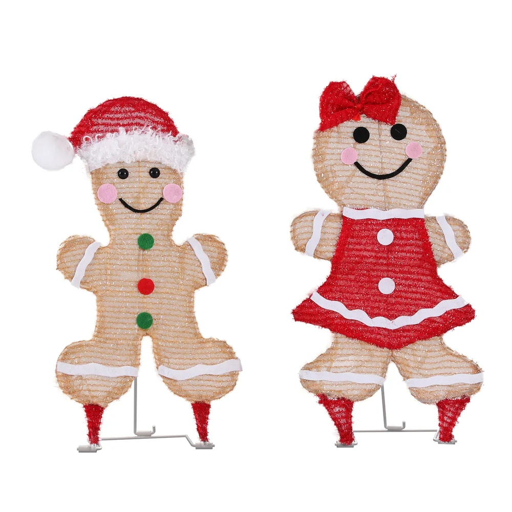 Christmas Lights Gingerbread Motif 30 LED Fairy Light Decoration - Image 3
